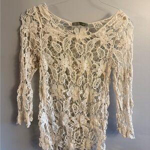 Finn & Clover crochet lace top
